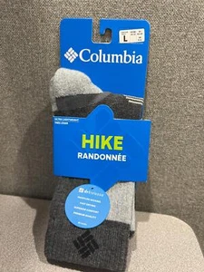 Men's Columbia Hiking Socks, Charcoal Size Large (10-13 ) New - Picture 1 of 3
