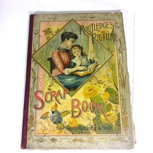 Antikes Routledge's Bild & Sammelalbum Viktorianisches Kinderbuch London - Bild 1 von 23