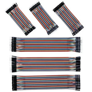 240 Steckkabel Jumper Kabel Breadboard Steckbrett 10cm&20cm w-w f-f für Arduino - Bild 1 von 6
