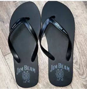 Jim Beam FlipFlops, Men Size 45/46, Black - Picture 1 of 4