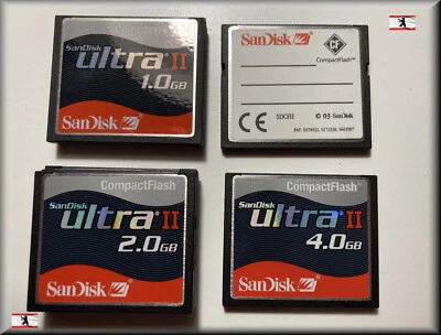 SanDisk Ultra II Compact Flash 512MB 1GB 2GB 4GB mit Schutzhülle - SDCFH - Image 1 of 2