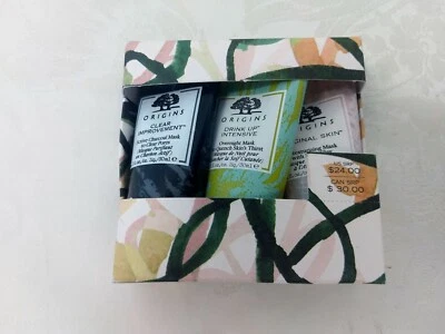 Origins Mascarillas Faciales Cuidado de la Piel Poros Claros Hidratar Brillo Set de 3  Foto 1 de 4