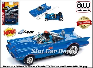 Auto World 2023 Release 1 Silver Screens Classic TV '66 Batmobile Fits AFX SC395 - Picture 1 of 6