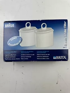 2 Pack Brita Braun Pure Aqua Water Coffee Filter Cartridge KWF2 Type 3112 - NEW - Picture 1 of 5