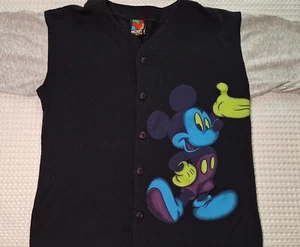 Vintage Disney Mickey Unlimited T-shirt Button Up Kids Youth Size L USA - Picture 1 of 9