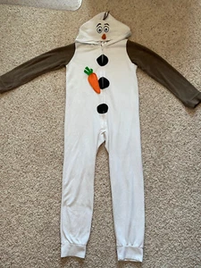 unisex olaff one piece pajama/ halloween size 10 kids - Picture 1 of 4