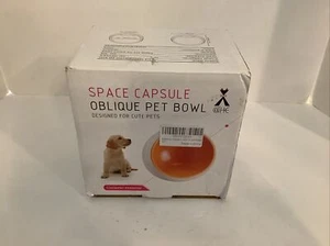 Plato oblicuo para mascotas Space Capsule azul gato perro - Imagen 1 de 6