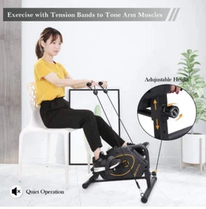 Under Desk Mini Elliptical – Compact Exercise Trainer with Adjustable Resistance - Picture 1 of 4