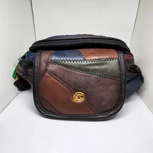 ECHTLEDER Vintage Patchwork Leder Boho Bauchtasche ** REVIEW Bilder & Beschreibung - Bild 1 von 16