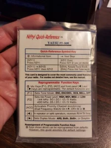 Nifty! Quick-Reference YAESU FT-90R ~~~NEW!!~~ - Picture 1 of 4
