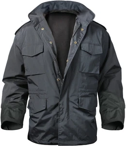Black Military Lightweight Nylon Tactical M-65 Storm Field Jacket - Picture 1 of 5
