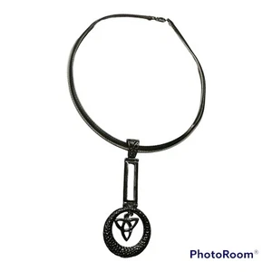 925 Sterling Silver Irish Celtic Trinity and Love Knot Pendant Necklace - Picture 1 of 7