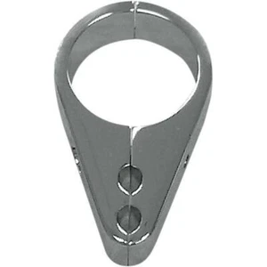 0658-0037 Throttle/Idle Cable Clamp 1.125in. Diameter Handlebar/Frame - Chrome - Picture 1 of 1