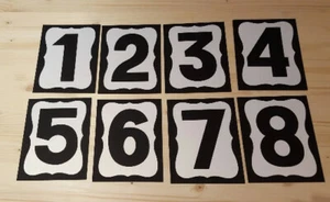 Table Numbers Wedding Set Of 1 - 12 (5x5)-Centerpieces -Wedding Decor — Wedding - Picture 1 of 7