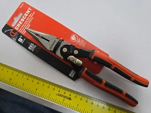 CRESCENT 9" COMPOUND ACTION HEAVY DUTY LONG NOSE CUTTING PLIER PS6549C BRAND NEW - Picture 1 of 6