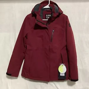 Killtec Outdoor Jacket Sz 6 Insulated Hooded Ski Jacket Waterproof Wine Red NWT - Picture 1 of 10