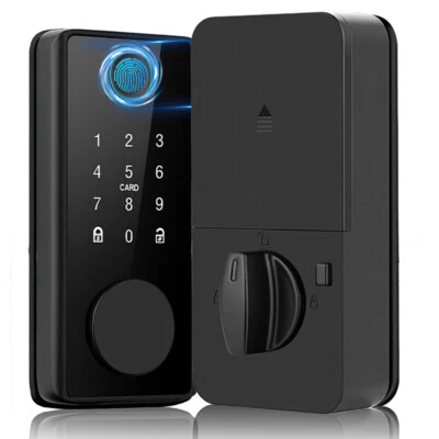Smart Door Lock Wifi Fingerprint Password Keyless Entry Digital Keypad Deadbolt - Image 1 of 4