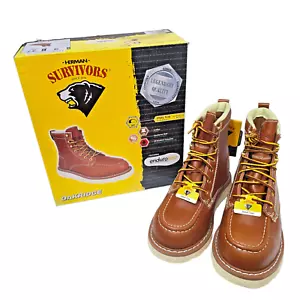 Herren Leder 6" Stahlzehe Arbeitsstiefel ölbeständig Herman Survivors Oakridge - Bild 1 von 9