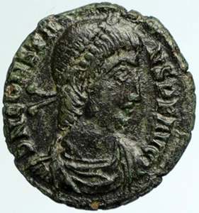 CONSTANS Auténtica Antigua VICTORIA con Antigua Moneda Romana CHRISTIAN CHI-RHO i102372 - Imagen 1 de 3