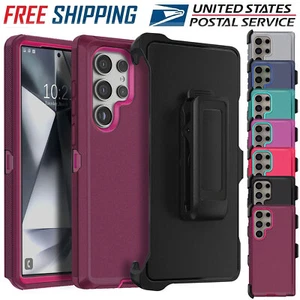 Custodia ibrida resistente per Samsung Galaxy S24 Plus/Ultra S24 FE clip da cintura - Foto 1 di 64