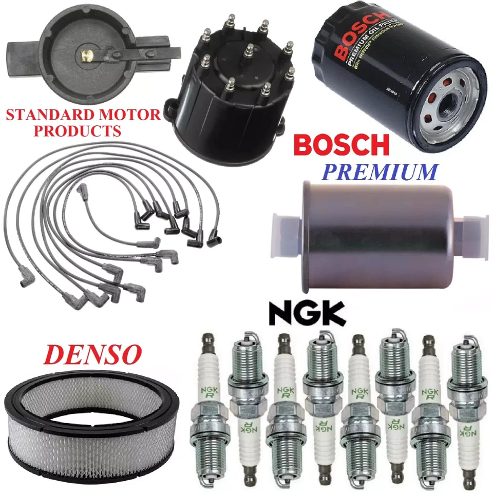 Tune Up Kit Filters Cap Wire Plugs For CHEVY K1500 V8 5.0L; TBI; 5.7L; 4WD 94-95 - Image 1 of 1