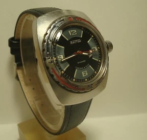Wostok Vostok Vintage USSR Soviet Watch Amphibian Diver Gift For men's Gift Idea - Picture 1 of 9