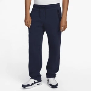 ✅ BNWT Nike Tech Pack Fleece Cotton DQ4312-410 Blue Bottom Cuffed Pants Large 📦 - Picture 1 of 3