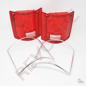 1973-1991 GMC Chevy Pickup Blazer Suburban OE style Red Tail Lights Lens - Foto 1 di 8