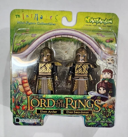 Art Asylum Minimates ELVEN ARCHER SWORDSMAN Lord of the Rings Sealed New Figure Cover