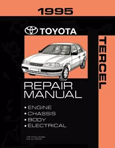 1995 Toyota Tercel Shop Service Repair Manual Book - Picture 1 of 6