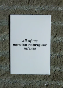all of me intense Narciso Rodriguez Duftkarte Liquatouch EDP Parfum Duftprobe - Bild 1 von 1