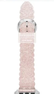 Kate Spade New York Apple Watch 38/40/41mm Band Pink Glitter NEW - Zdjęcie 1 z 6