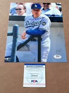 TOMMY LASORDA SIGNED LOS ANGELES DODGERS 8X10 PHOTO PSA CERTIFIED - Picture 1 of 1