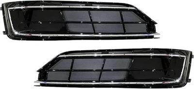 Par de faros antiniebla parachoques delantero rejilla cubierta bisel para Audi A8 D4 2015-2016 Foto 1 de 4