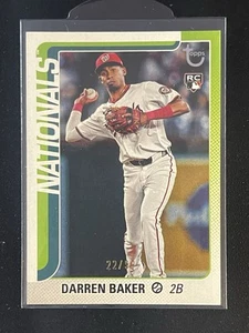 2025 Darren Baker Topps Series 2 /99 Vintage Stock #511 - Nationals - Picture 1 of 9