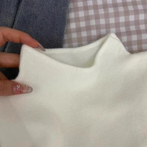 Soft Knitted Long Sleeve Top for Women Half Turtleneck Solid Color Style - Picture 1 of 32