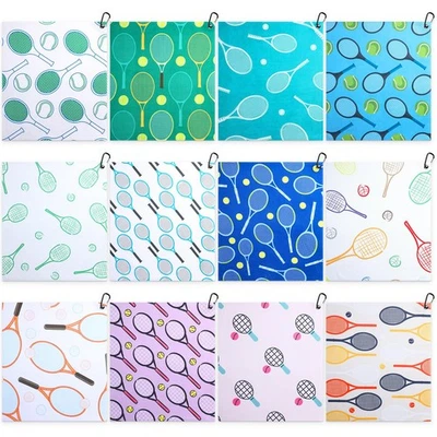 12 peças toalha de tênis macia 15 x 17 polegadas absorvente secagem rápida toalha esportiva com... - Imagem 1 de 4