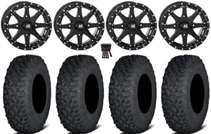 High Lifter HL10 14" Wheels Black 27" Coyote Tires Polaris Sportsman / RZR / - Picture 1 of 5