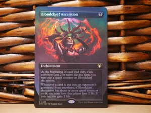 MTG Bloodchief Ascension 0636 FOIL BORDERLESS RARE | NM Near Mint | CMM | 2023 - Picture 1 of 2