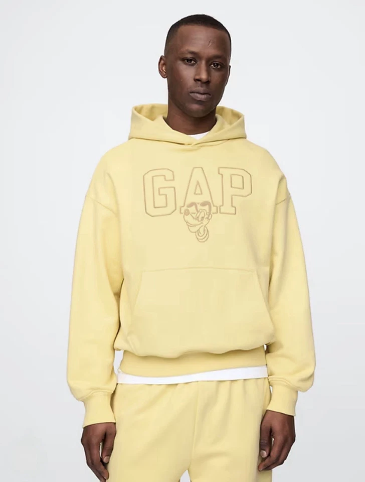 GAP X Disney Pluto Amarillo Sudadera con Capucha Grande Talla Alta M Nueva con Etiquetas RT$98 Foto 1 de 4