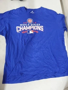 Chicago Cubs, 2016 World Series Champions, blue T-shirt, 3XL, Fanatics - Picture 1 of 2