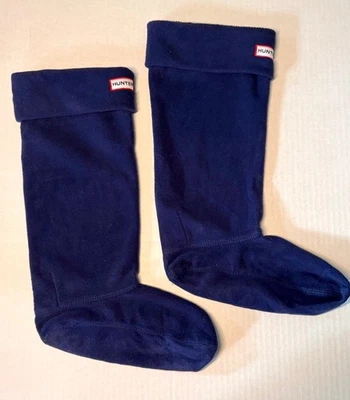Calcetines altos HUNTER talla mediana grande EE. UU. 8 10 azul marino nuevos con etiquetas (ancho x 24) Foto 1 de 4