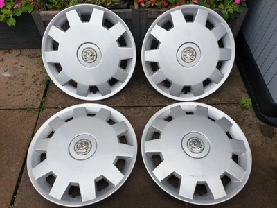 Set of Genuine Vauxhall 14" Wheel Trims Hub Caps x4 Corsa Combo Agila Astra - Image 1 of 4