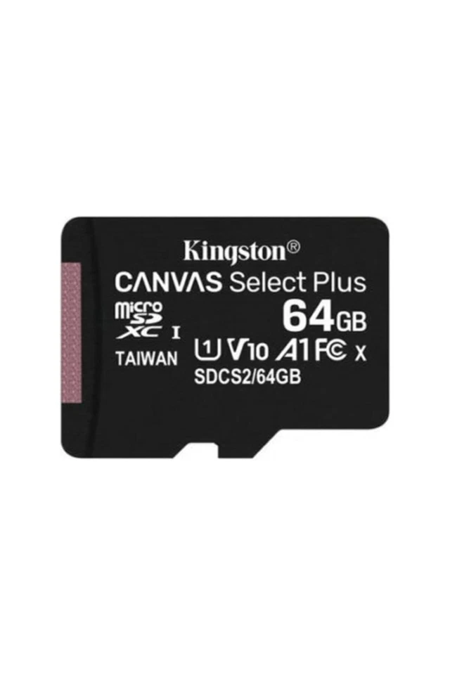 Kingston Canvas Select Plus 64Gb Microsd Card Class 10 Uhs I Waterproof Durable - Image 1 of 3