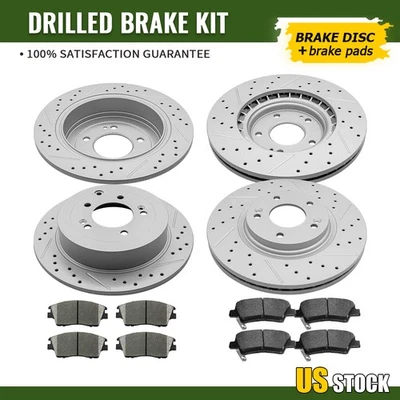 Передние задние тормозные диски и керамические тормозные колодки для Hyundai Tucson Kia Sportage - Изображение 1 из 4