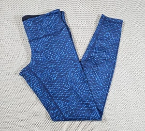 Lululemon Wunder Under Pant III Samba Snake Kayak Hero Blue Leggings Sz 10 - Picture 1 of 10
