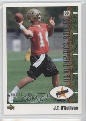 2002 UD Authentics Rookies /1000 JT O'Sullivan #121 Rookie RC - Image 1 of 2