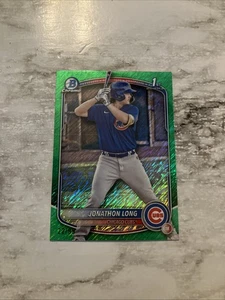 Bowman Chrome Jonathon Long 2025 #BCP-58 Green Shimmer/99 Cubs - Imagen 1 de 2