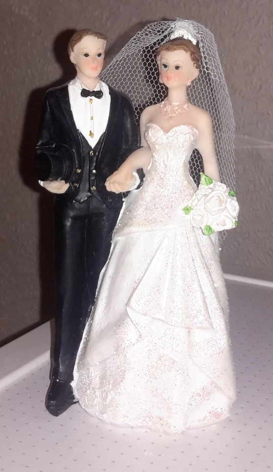 Hochzeitspaar Hochzeitsdekoration Brautpaar Hochzeitstorte Dekoration 521018 B - Bild 1 von 1