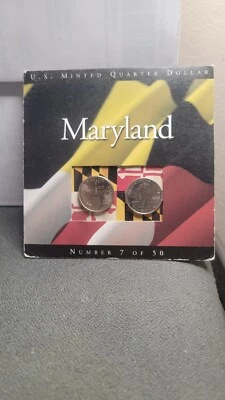 Maryland: US Minted Quarter Dollar Number 7 Of 50 Mint Sealed - Image 1 of 3
